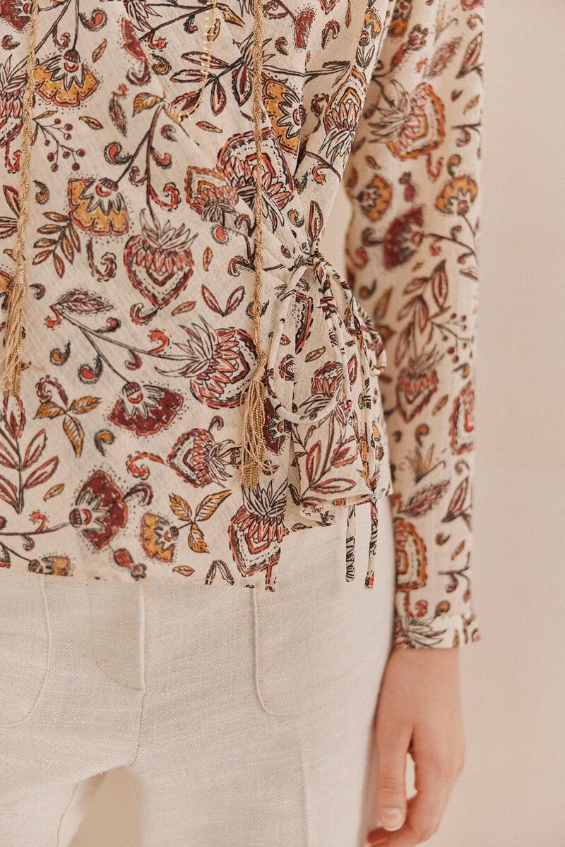 pedro del hierro Adela. Top estampado En oferta