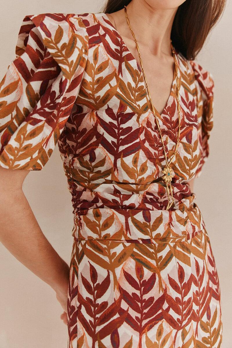 pedro del hierro Carmina. Top estampado Gran oferta