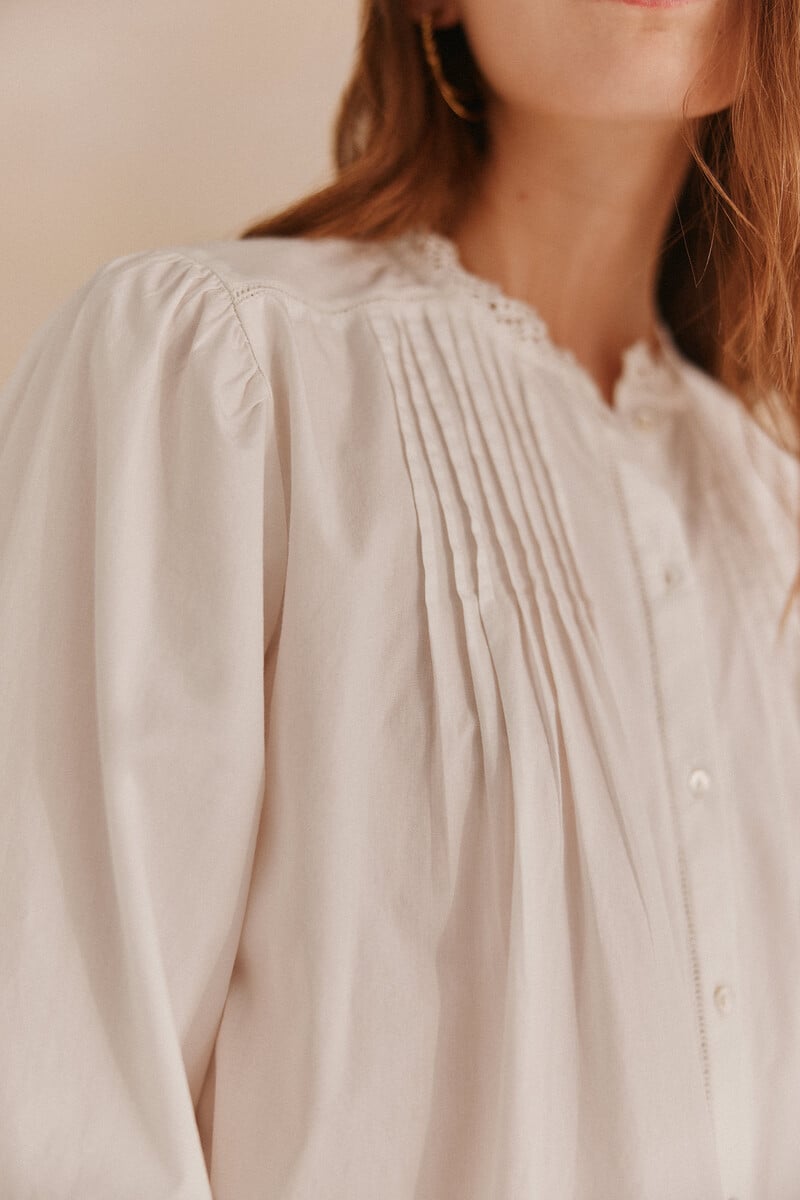 pedro del hierro Lorraine. Blusa jaretas Rebajas baratas