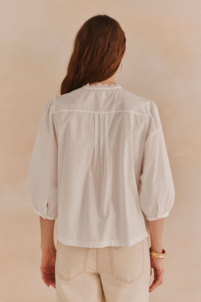 pedro del hierro Lorraine. Blusa jaretas Rebajas baratas
