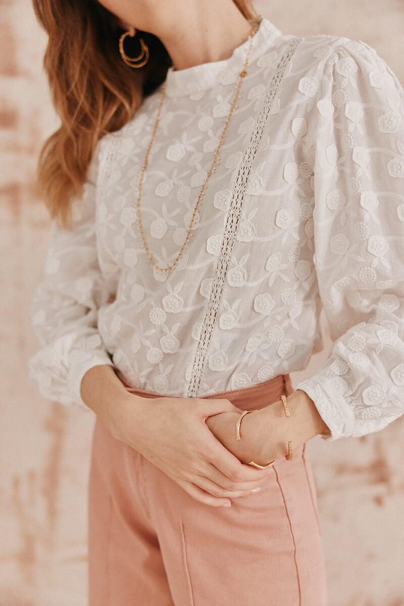 pedro del hierro Caterina. Blusa bordados