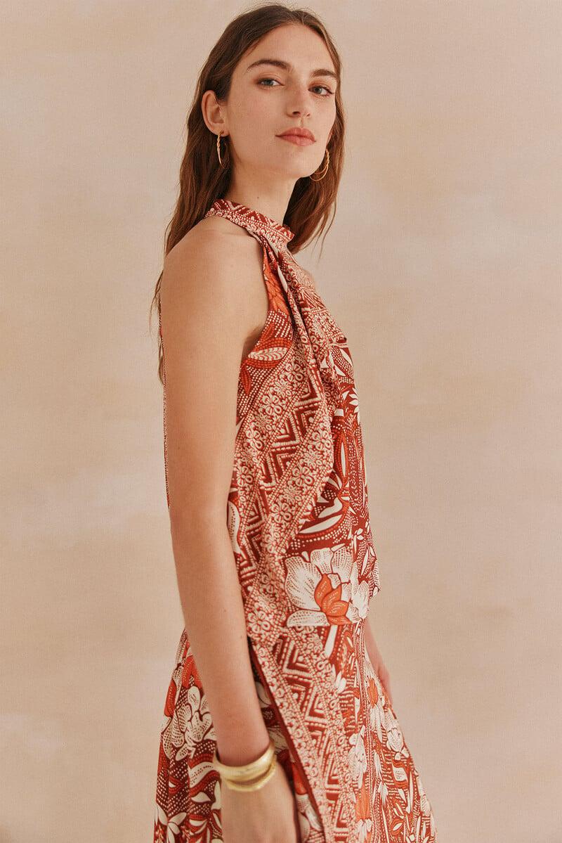 pedro del hierro Liana. Top estampado Descuento