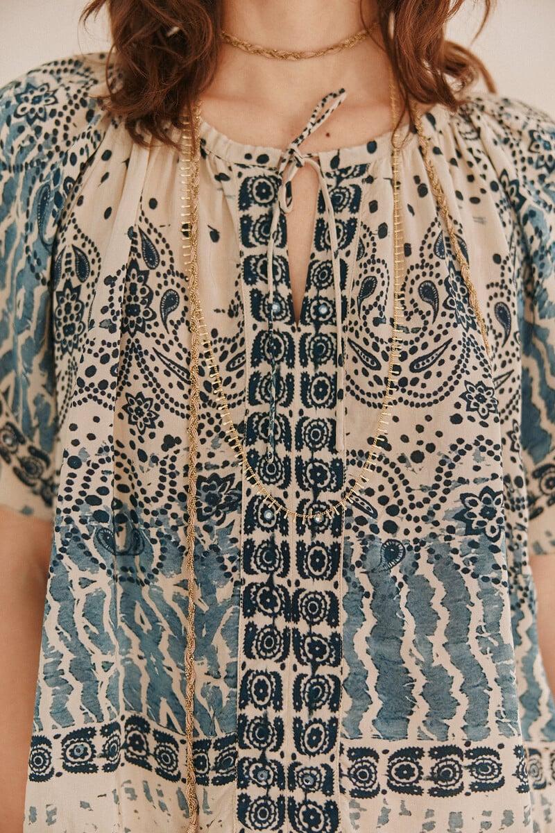 pedro del hierro Casiopea. Top estampado Liquidación