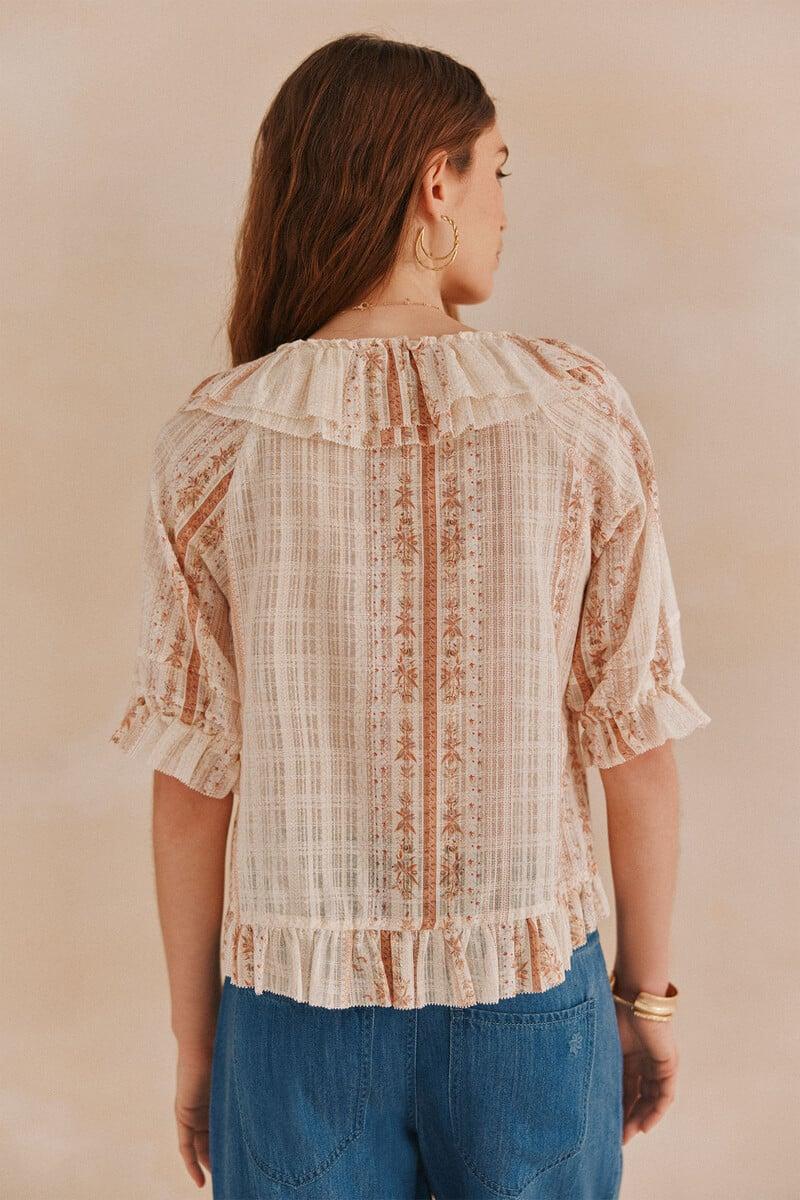 pedro del hierro Astrid. Blusa estampada Rebajas online