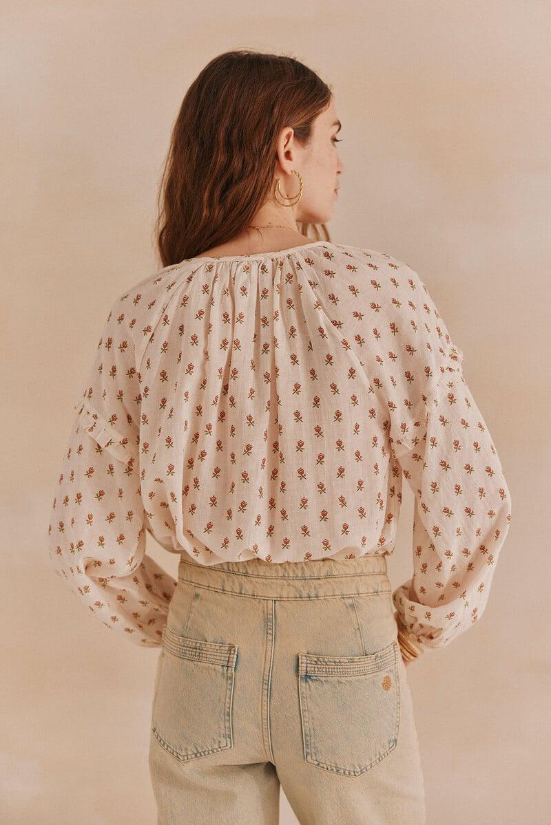 pedro del hierro Gemma. Blusa estampada Rebajas top