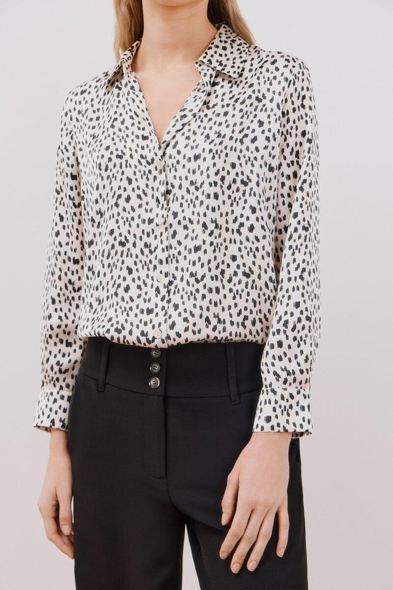 pedro del hierro Blusa satinada manga larga Solo queda un día