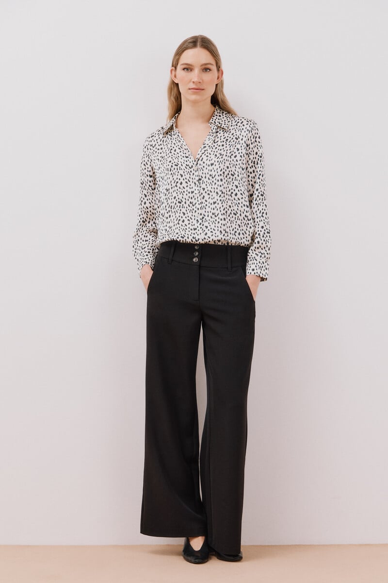 pedro del hierro Blusa satinada manga larga Solo queda un día
