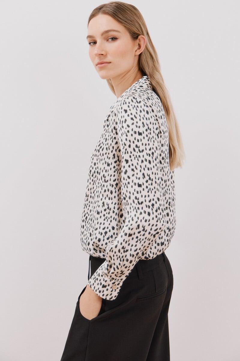 pedro del hierro Blusa satinada manga larga Solo queda un día