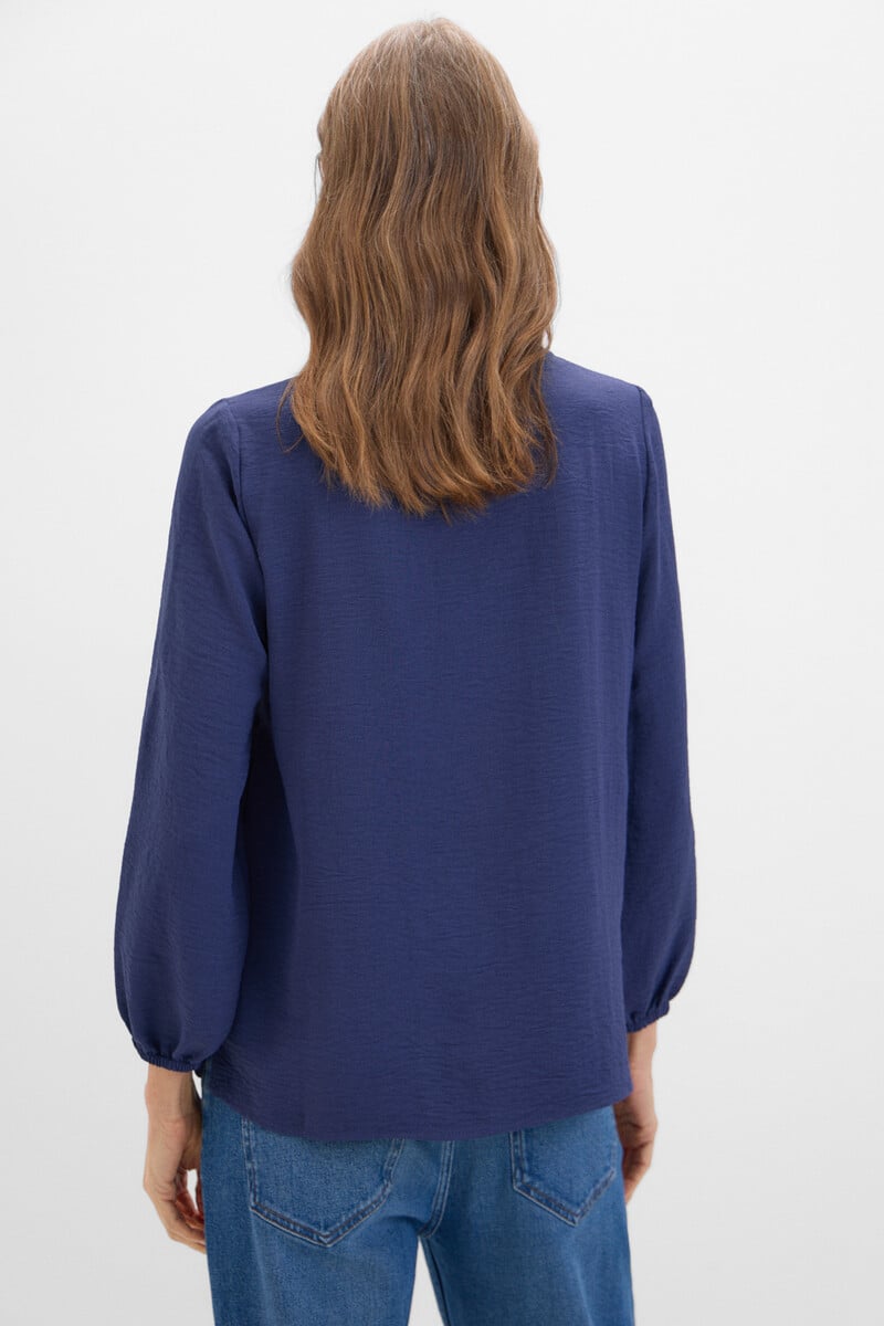 pedro del hierro Blusa cuello mao manga larga Grandes descuentos