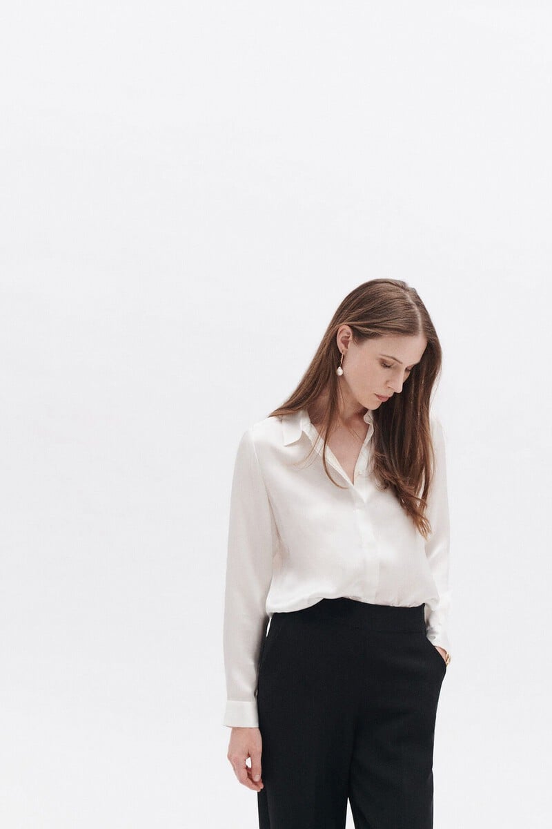 pedro del hierro Camisa seda Descuento por venta flash