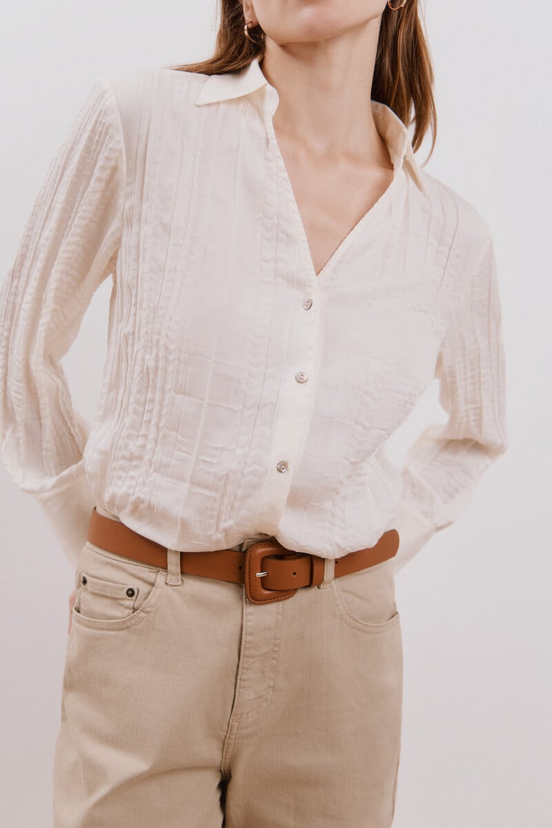 pedro del hierro Camisa lisa satinada Ofertas especiales