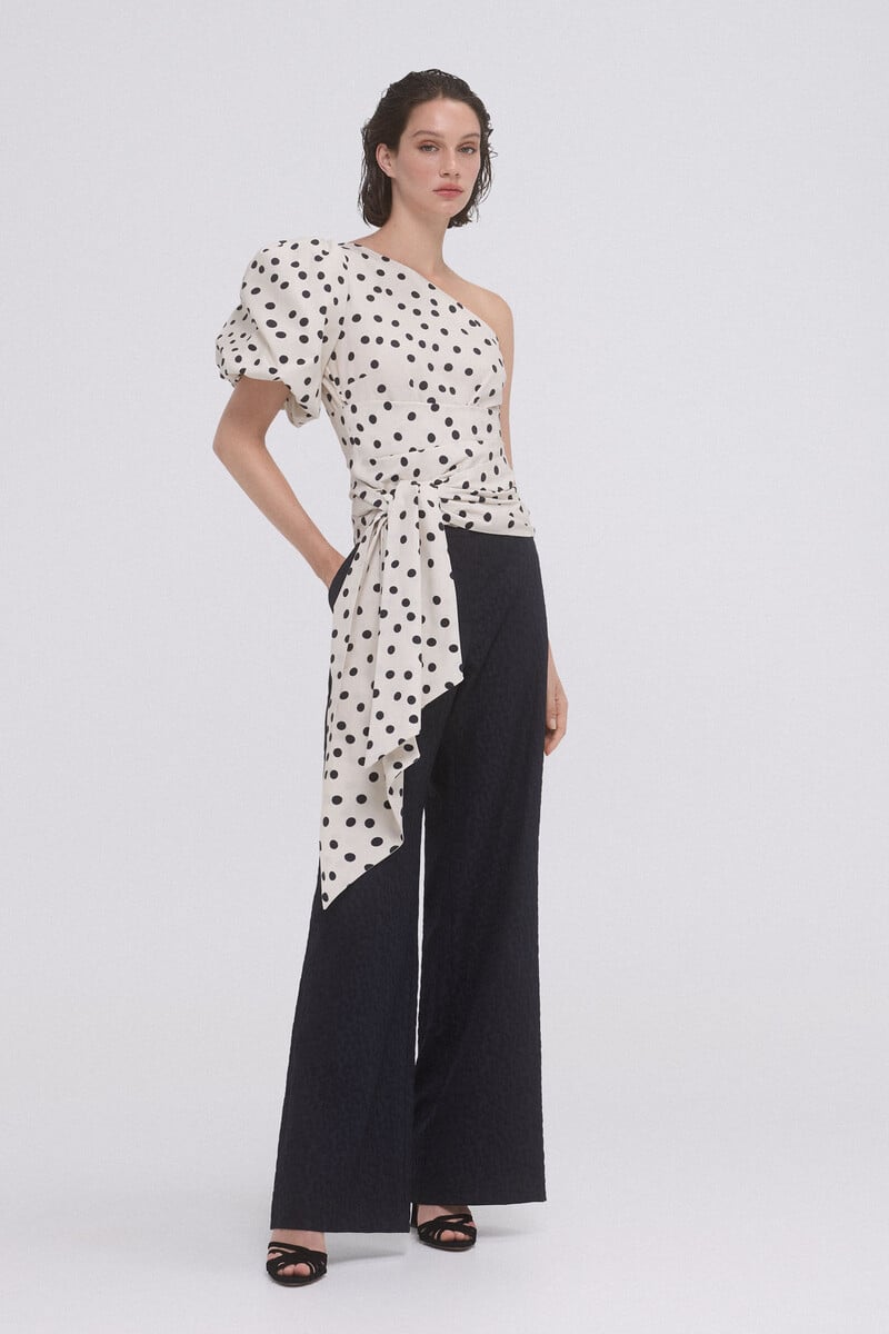 pedro del hierro Top lunares popelin