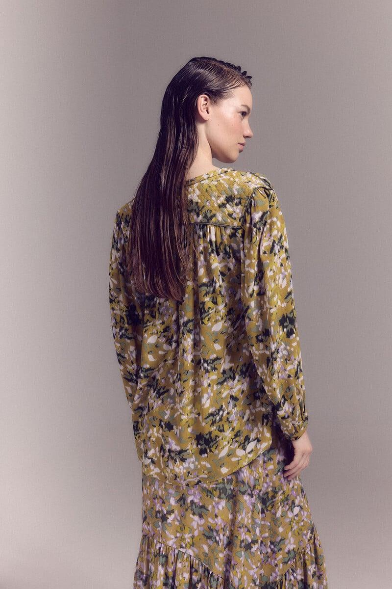 pedro del hierro Blusa canesú acolchado 2025