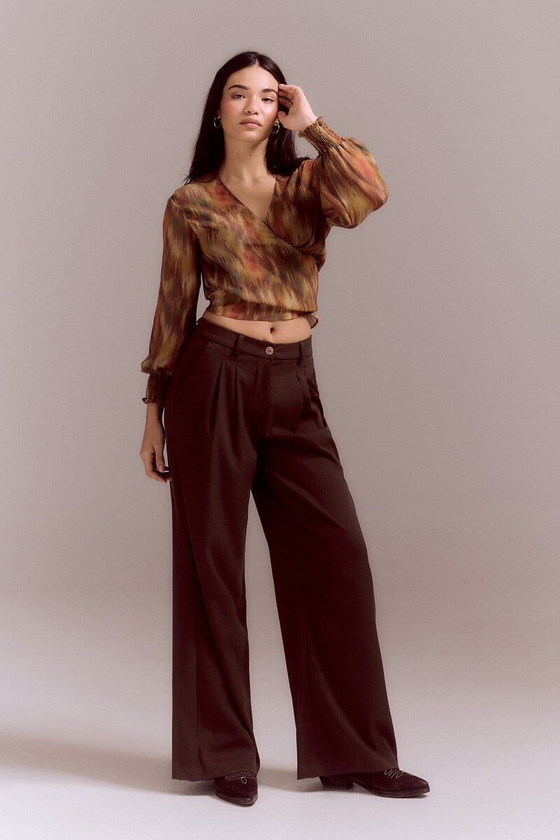 pedro del hierro Blusa estampada lazada En oferta