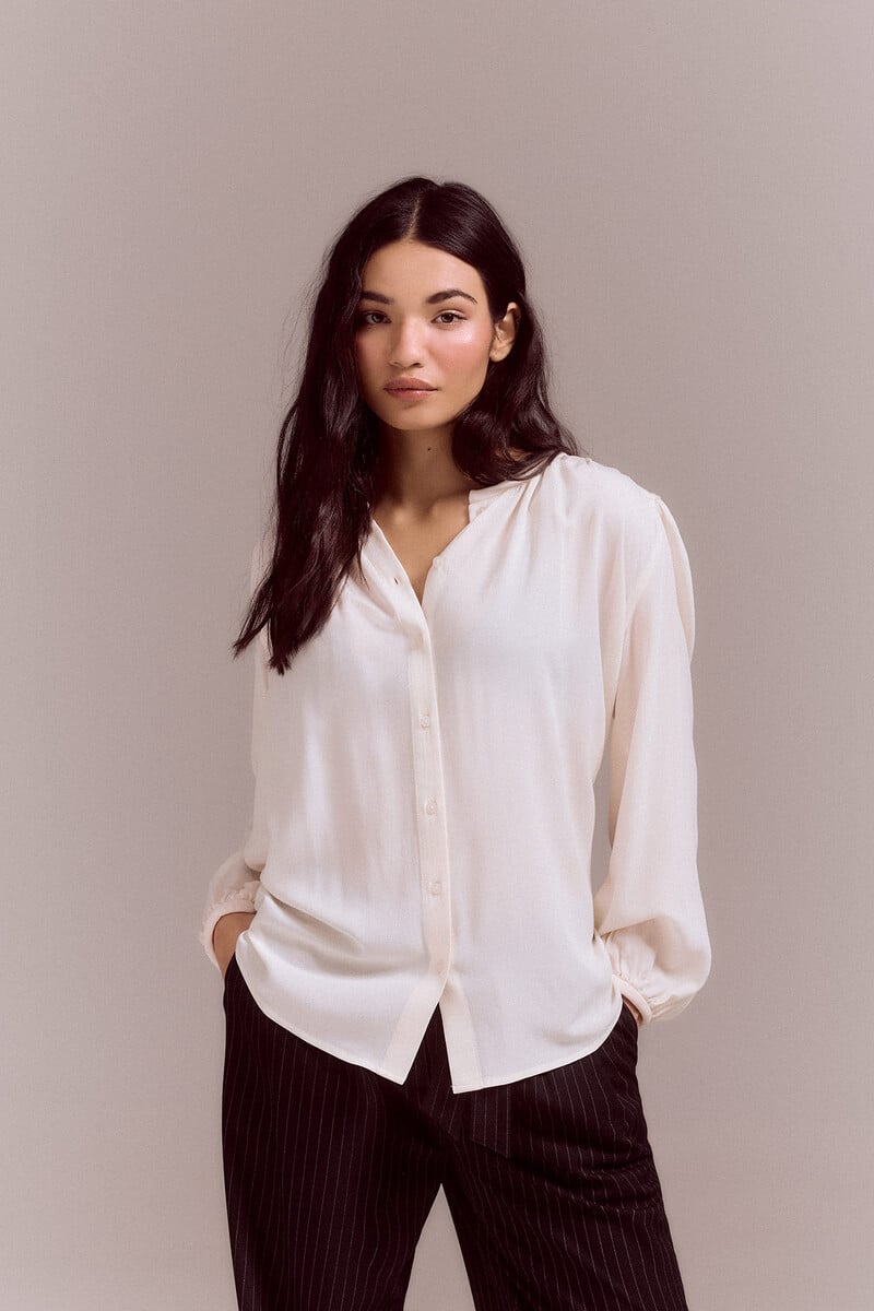 pedro del hierro Blusa canesú acolchado Mejor oferta
