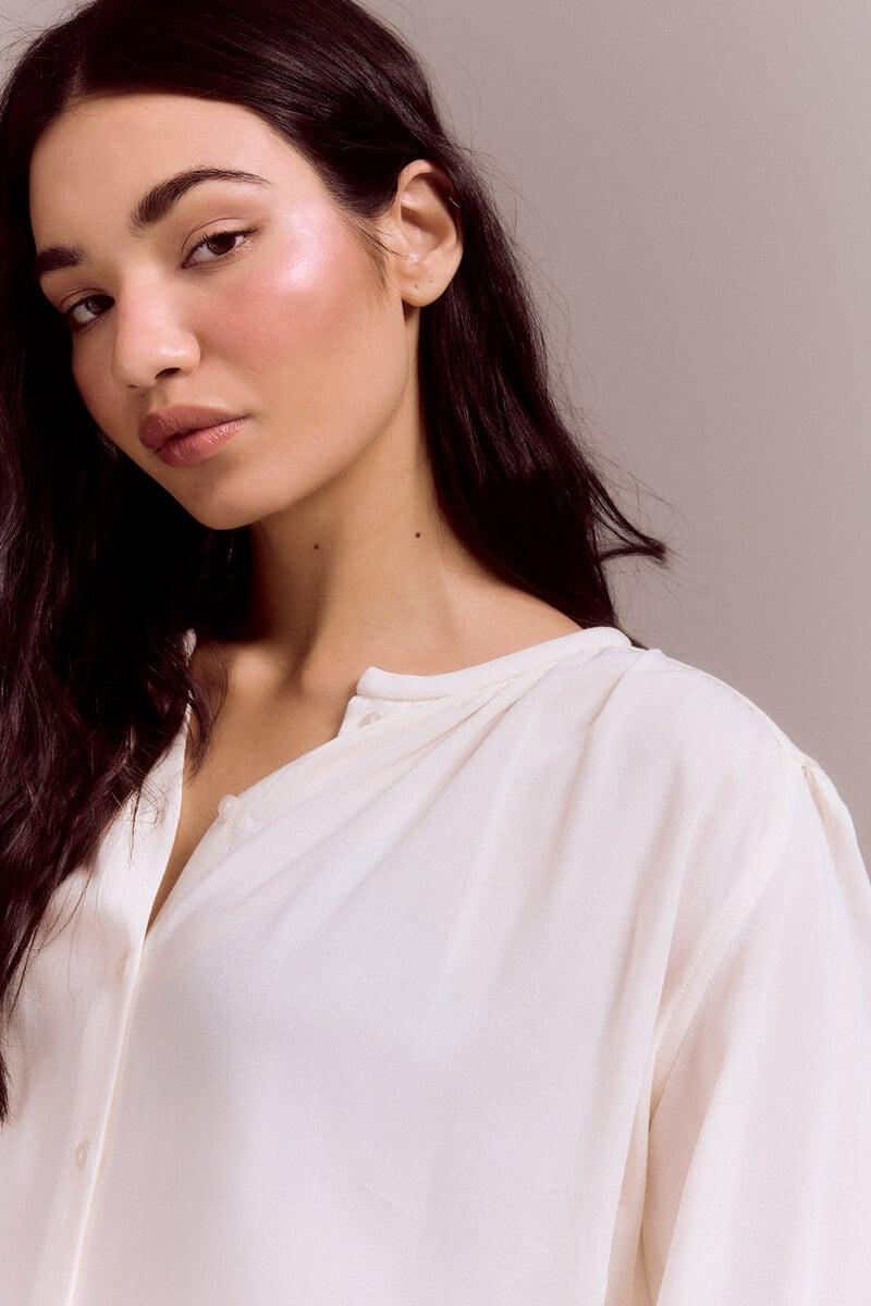 pedro del hierro Blusa canesú acolchado Mejor oferta