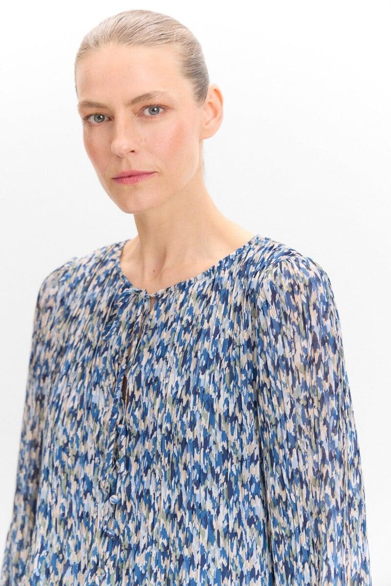 pedro del hierro Blusa plisada estampada Envío gratis
