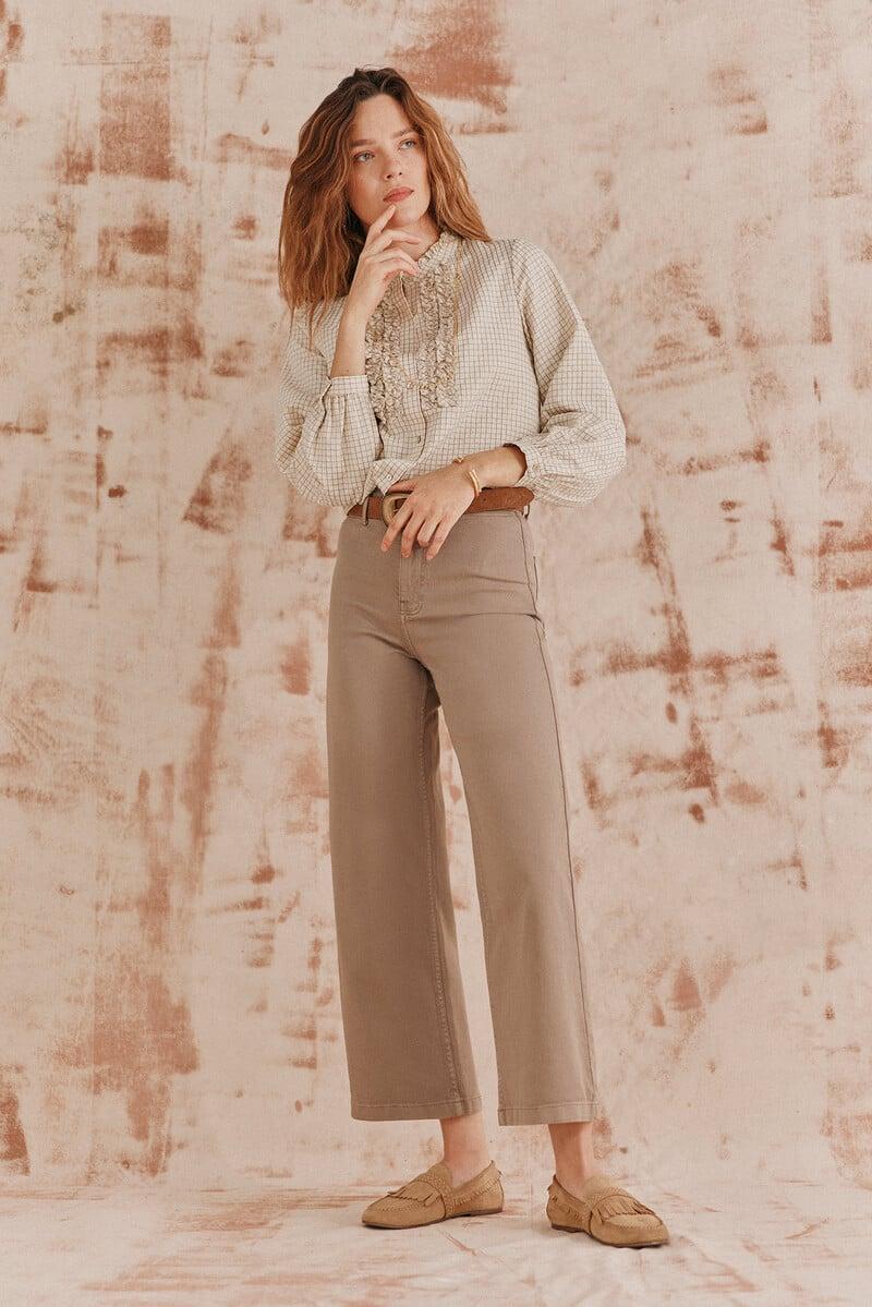 pedro del hierro Cósima. Camisa chorreras Oferta especial