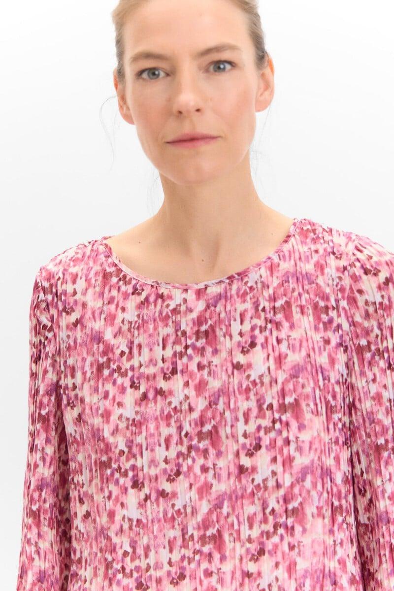 pedro del hierro Blusa plisada combinada ÚLTIMAS EDICIONES