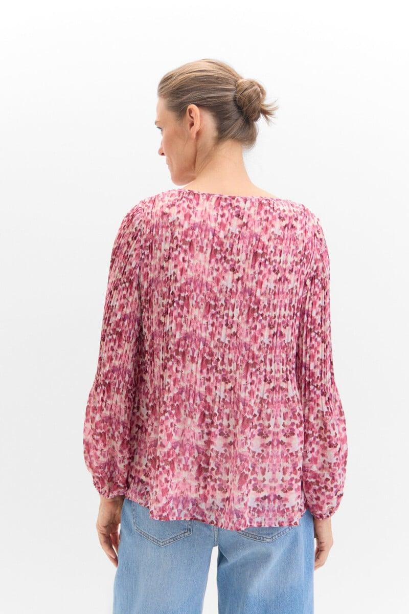 pedro del hierro Blusa plisada combinada ÚLTIMAS EDICIONES