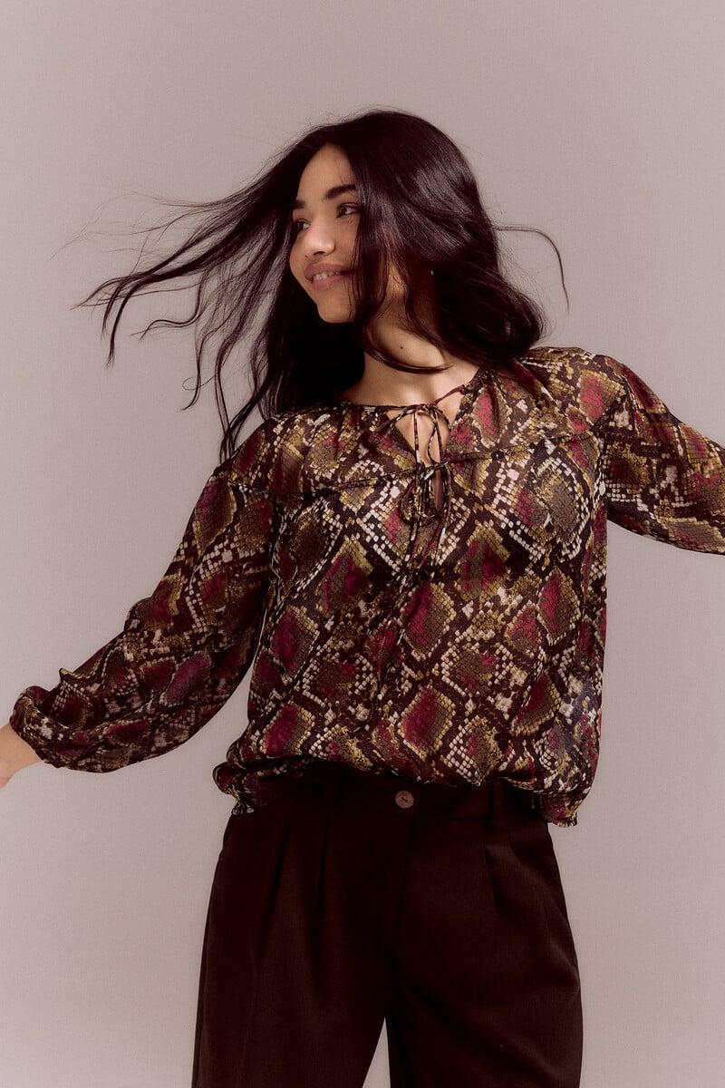 pedro del hierro Blusa canesú fruncido
