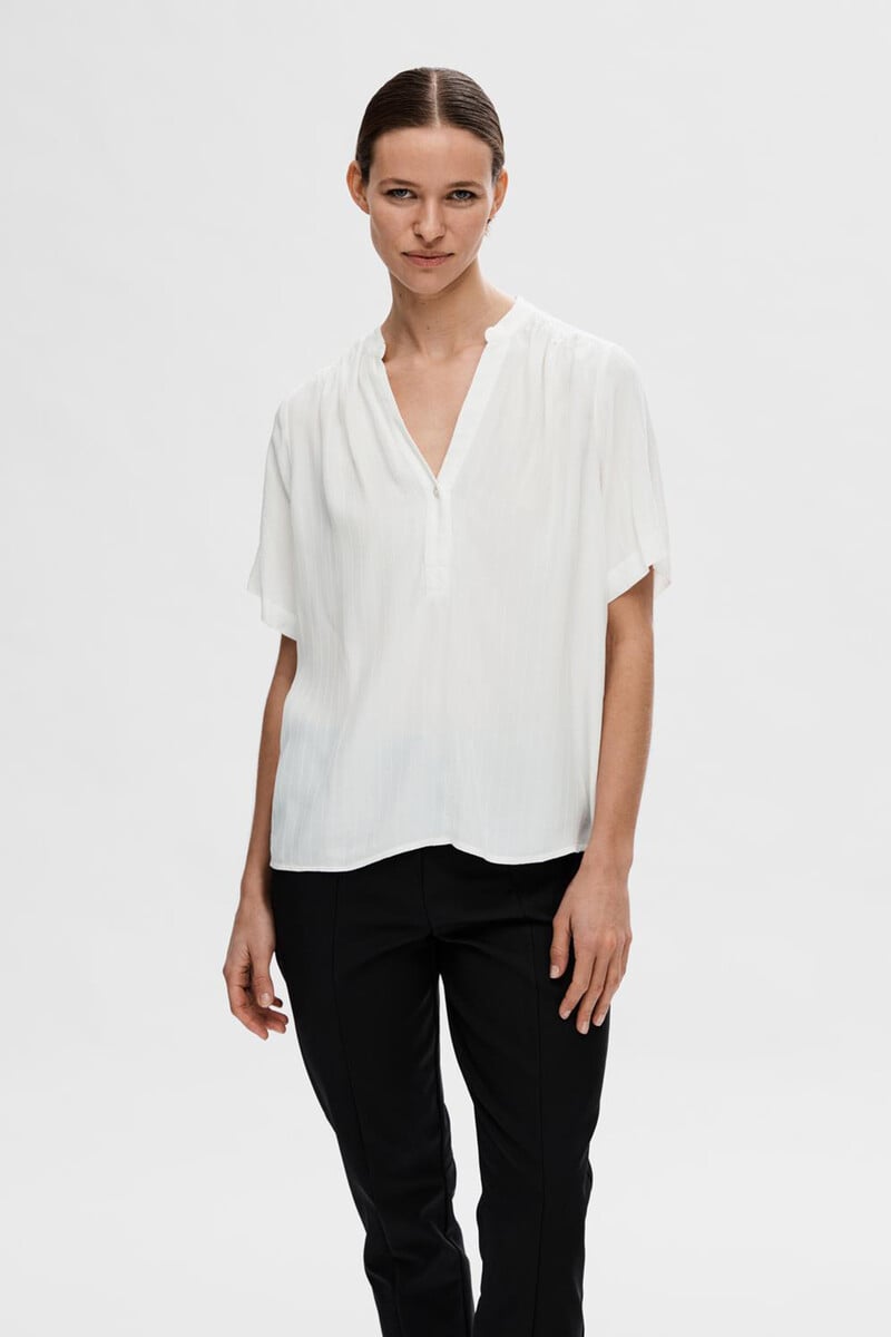 pedro del hierro Blusa de manga corta confeccionada con Viscosa Ecovero Oferta especial de fábrica