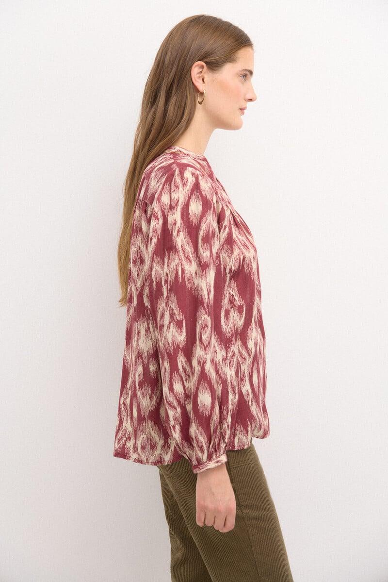 pedro del hierro Rosi. Blusa estampada hilo metalizado Promoción trimestral