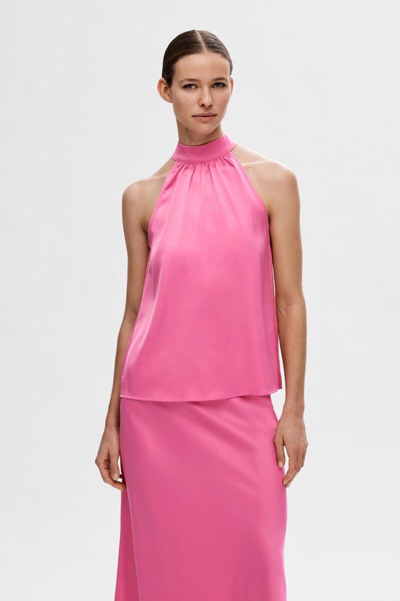 pedro del hierro Top cuello halter sin mangas confeccionado con materiales reciclados Envío internacional gratuito