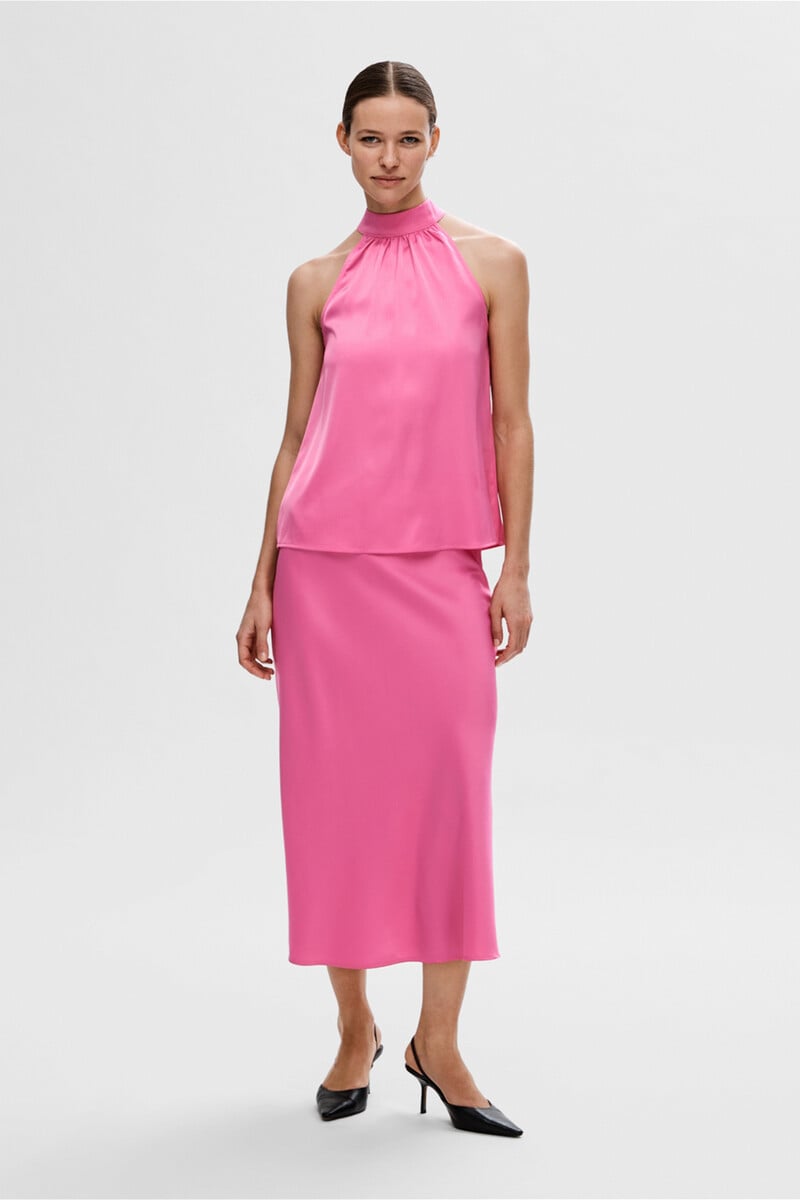 pedro del hierro Top cuello halter sin mangas confeccionado con materiales reciclados Envío internacional gratuito