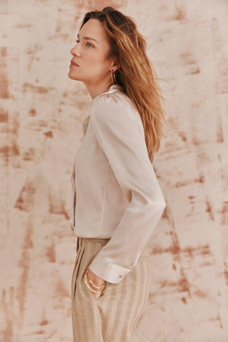 pedro del hierro Cecilia. Camisa chorrera En oferta