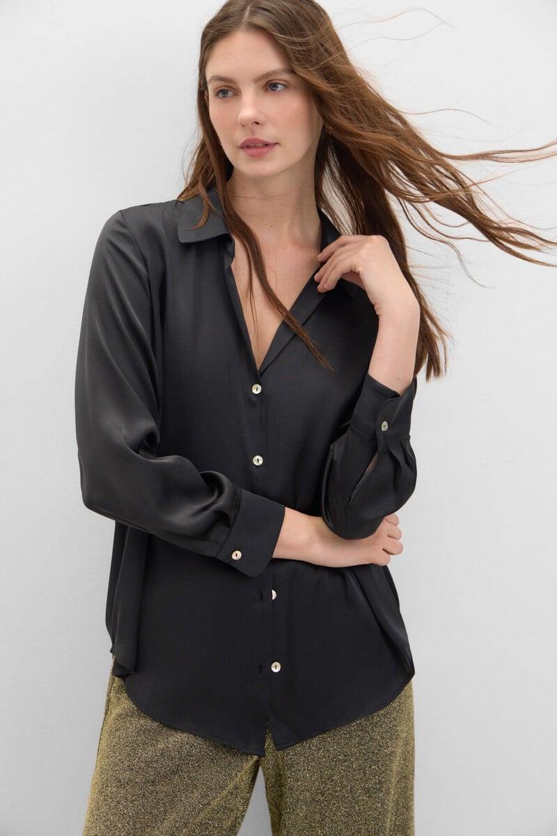 pedro del hierro Camisa satinada 2025