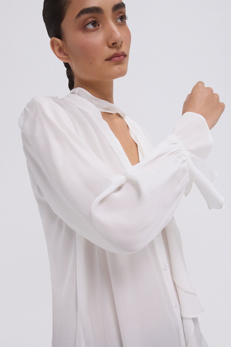 pedro del hierro Blusa fluida romántica En línea