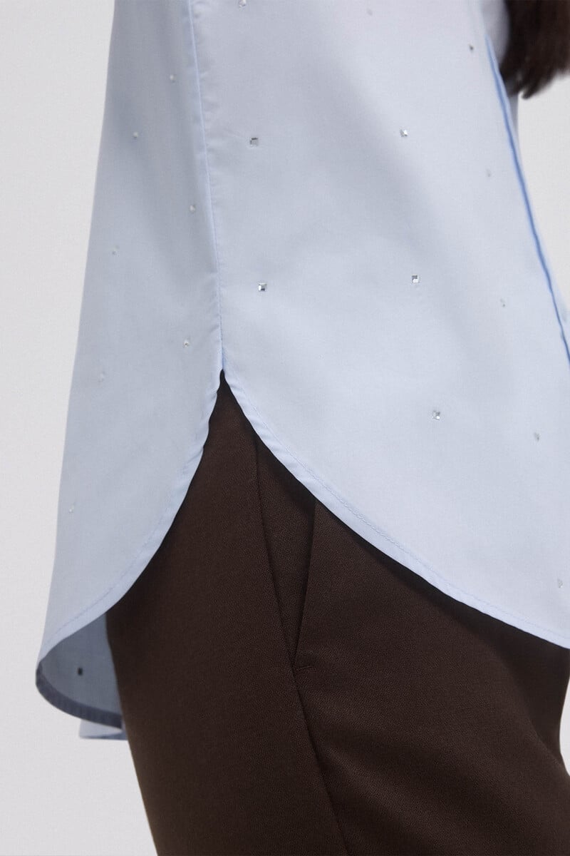 pedro del hierro Camisa oversize popelín brillos Ofertas