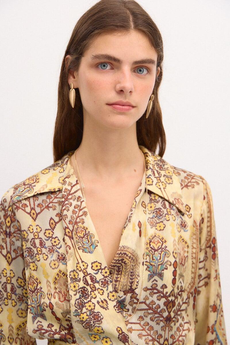 pedro del hierro Renata. Camisa cruzada Oferta especial