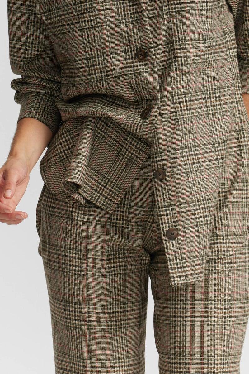 pedro del hierro Pantalón palazzo cuadros Tienda de fábrica