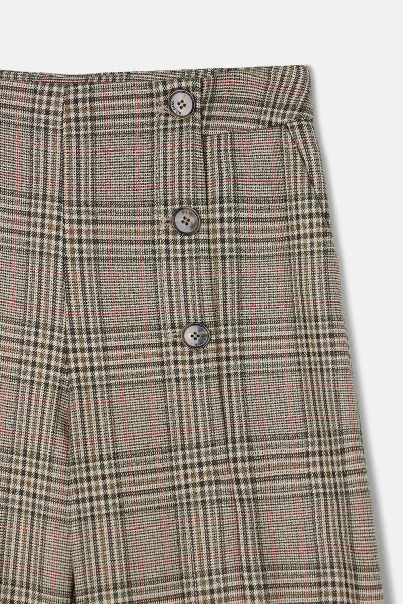 pedro del hierro Pantalón palazzo cuadros Tienda de fábrica