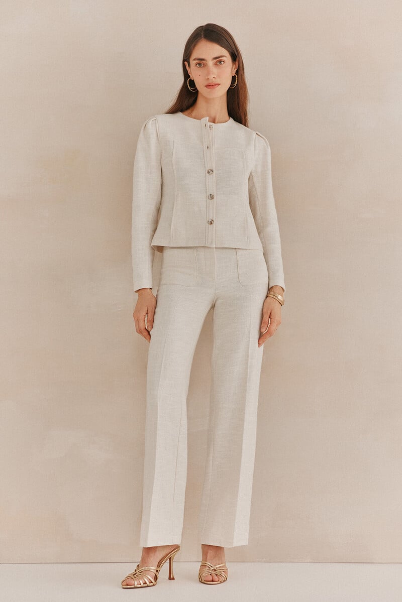 pedro del hierro Paula. Pantalones jaquard Rebajas de fin de temporada