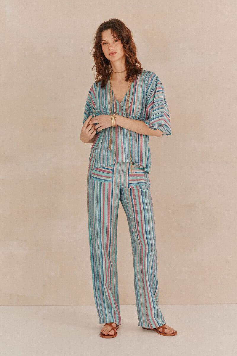 pedro del hierro Perla. Pantalones estampados Devoluciones gratuitas