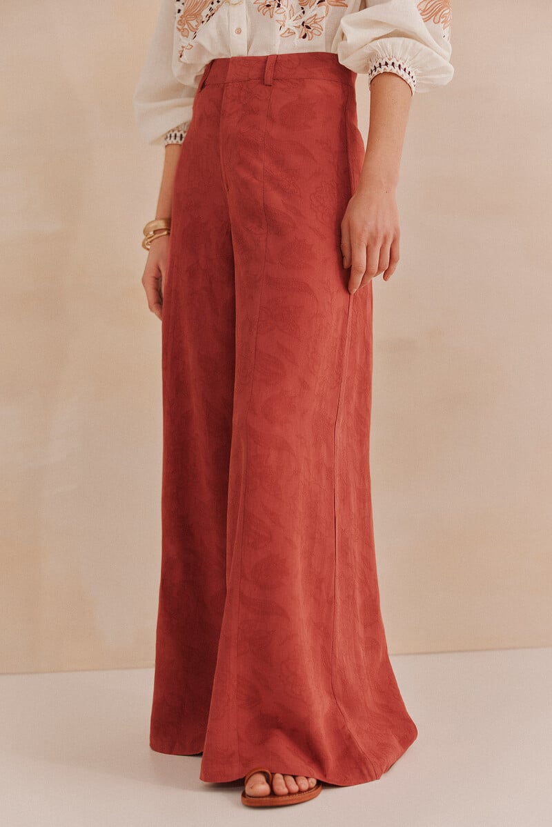 pedro del hierro Pelia. Pantalones jacquard Venta caliente