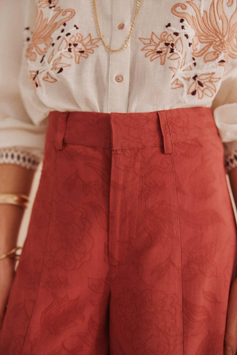 pedro del hierro Pelia. Pantalones jacquard Venta caliente