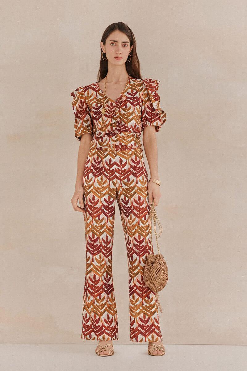 pedro del hierro Parila. Pantalones fluidos En oferta
