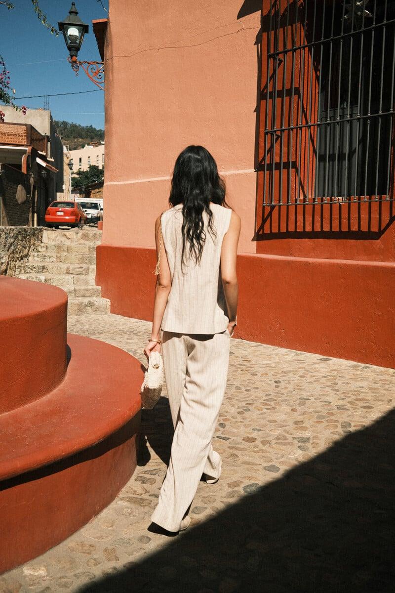 pedro del hierro Pambi. Pantalones lurex