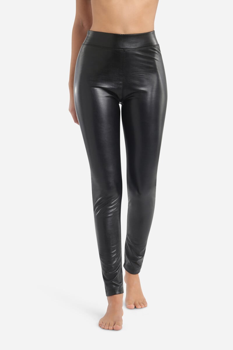 pedro del hierro Legging largo efecto cuero de mujer Último día