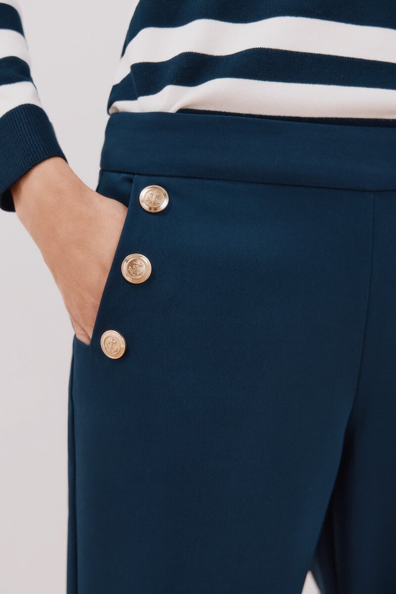 pedro del hierro Pantalón con botones Promoción trimestral