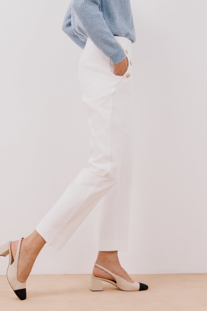 pedro del hierro Pantalón con botones Superdescuento