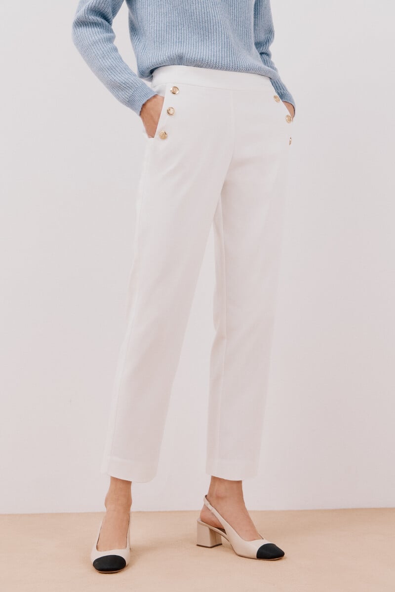 pedro del hierro Pantalón con botones Superdescuento