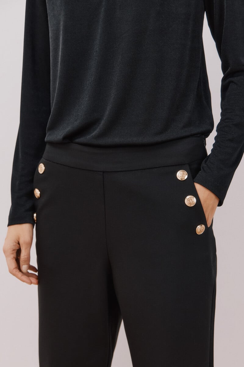 pedro del hierro Pantalón con botones Grandes descuentos