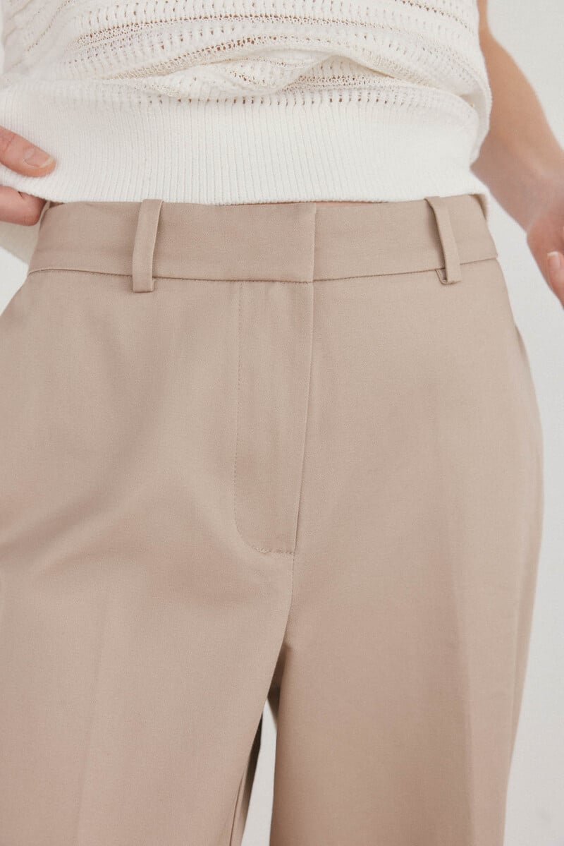 pedro del hierro Pantalón recto arena Ofertas de temporada