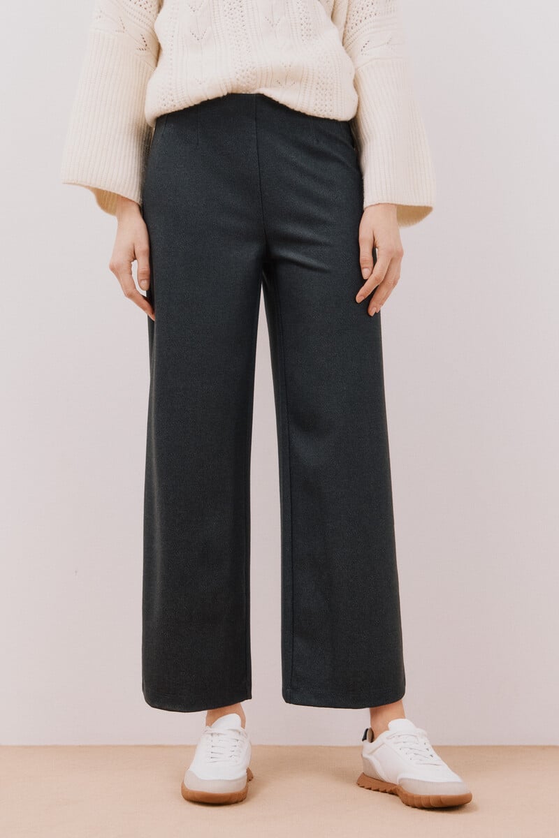 pedro del hierro Pantalón palazzo de punto Precio ultrabajo