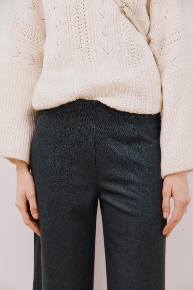 pedro del hierro Pantalón palazzo de punto Precio ultrabajo